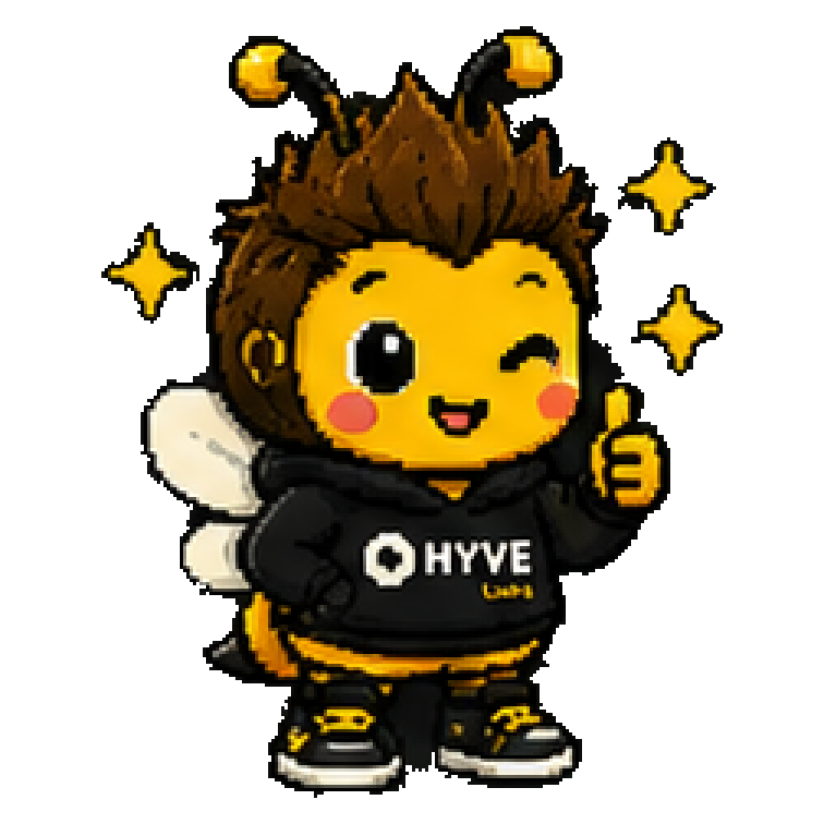 HYVE bee mascot